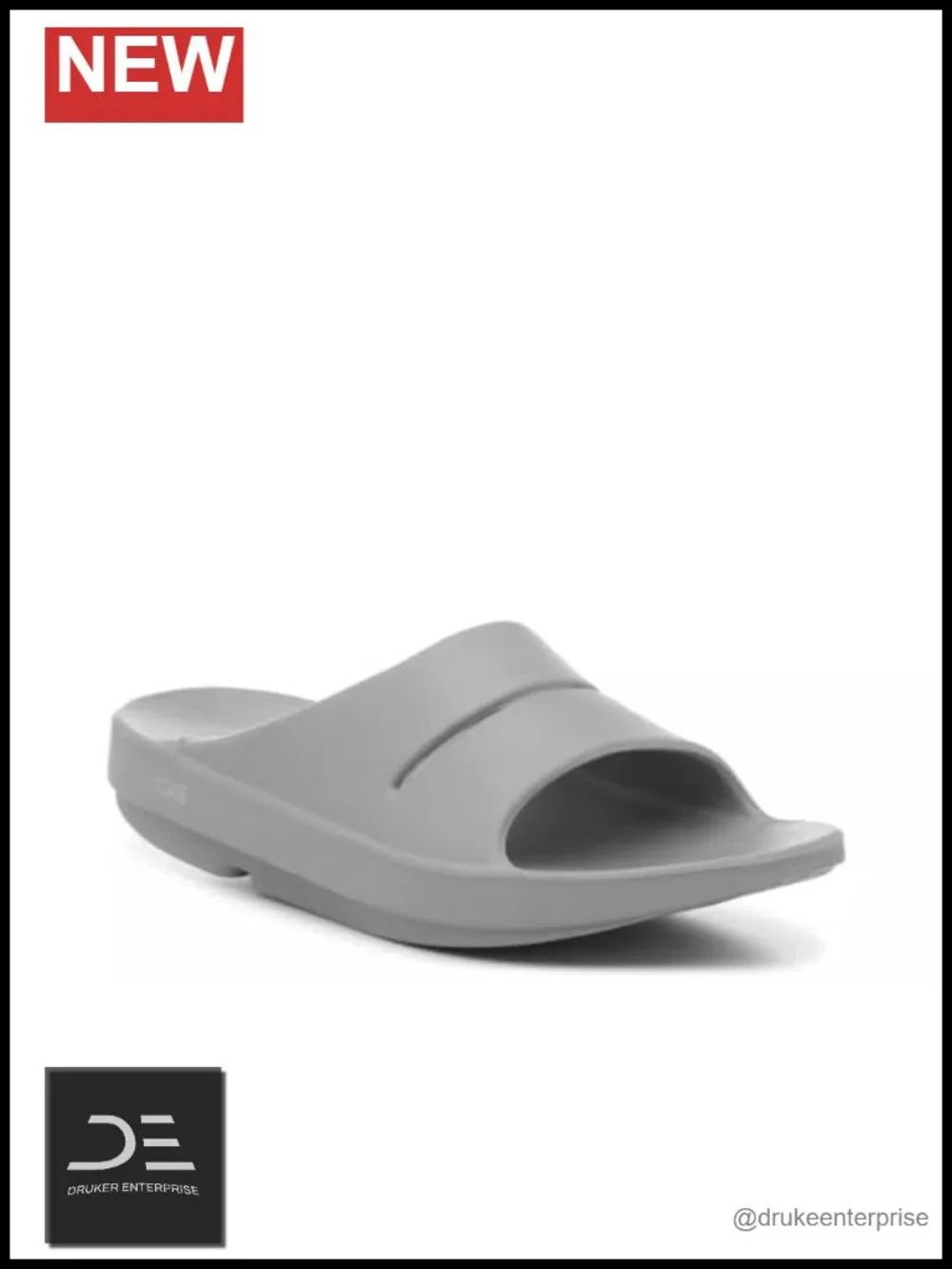 Unisex Sport Recovery Slide Sandals - Cushioned Footbed Lightweight
